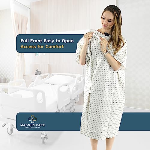 Magnus Care Hospital Gowns 4 Pack VIP Comfort