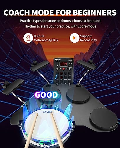 Portable Electric Drum Set for Beginners VIP Kit
