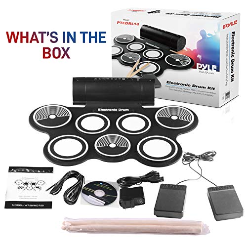 VIP Electronic Roll Up Drum Kit with Pedals & Drumsticks