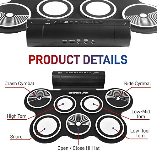 VIP Electronic Roll Up Drum Kit with Pedals & Drumsticks