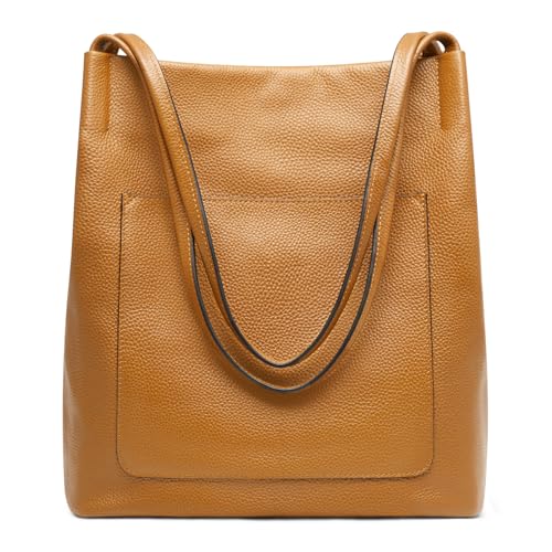 Kattee Luxury Leather Tote for Women, Magnetic Closure