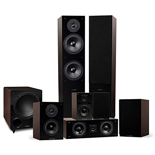 VIP Surround Sound Home Theater Speaker System - Walnut