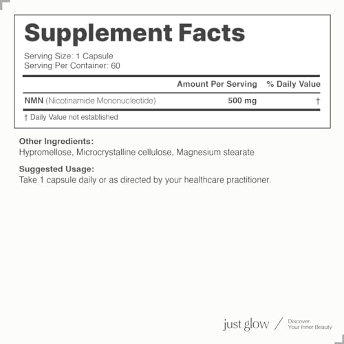 NMN 500mg Capsules - 60 Vcaps - Made in Canada