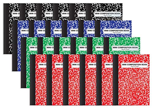 VIP Mini Composition Books Bundle: Narrow Ruled, Marble Covers