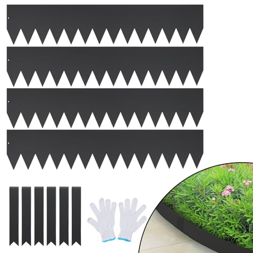 VEVOR Steel Landscape Edging Border, 4-Pack 40"x8