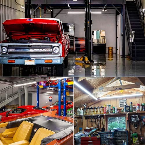 Super Bright LED Shop Lights, 6 Pack, ETL Listed