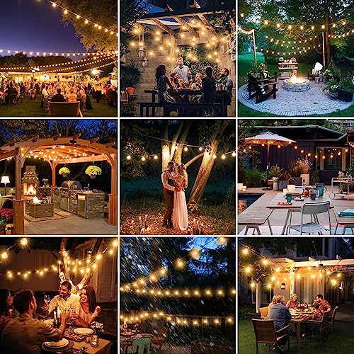 50+2 LED Edison Bulb String Lights for VIP Outdoor Parties