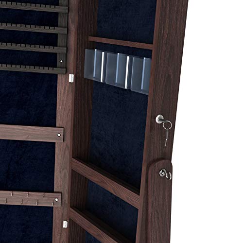 VIP Jewelry Armoire with Full Length Mirror Organizer