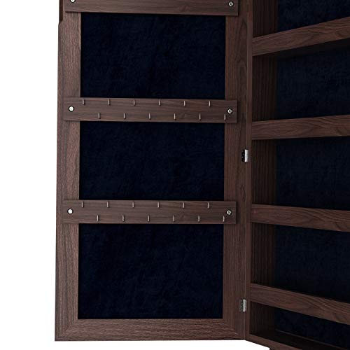 VIP Jewelry Armoire with Full Length Mirror Organizer