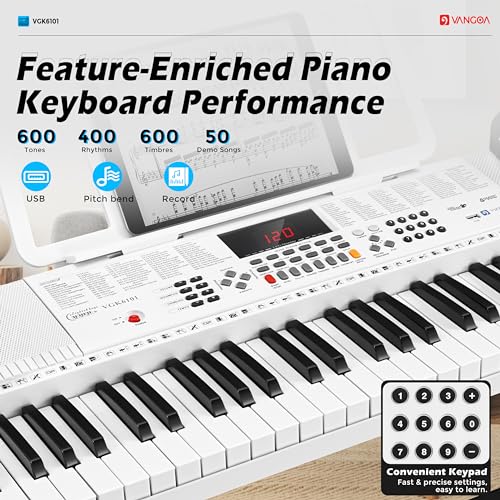 Vangoa 61-Key Lighted Keyboard for VIP Shoppers