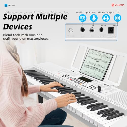 Vangoa 61-Key Lighted Keyboard for VIP Shoppers