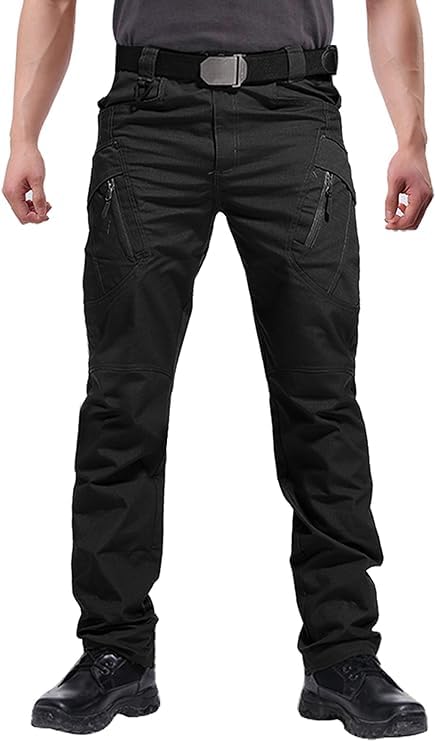 VIP Men's Outdoor Cargo Tactical Pants - Black