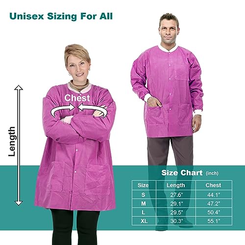 VASTMED VIP Dental Grade Lab Jacket 10PCs