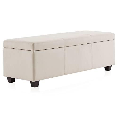 Luxury Beige Ottoman Bench for VIP Living Rooms
