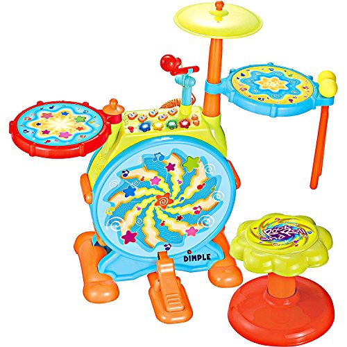 VIP 2-in-1 Electric Kids Drum Set Toy Package