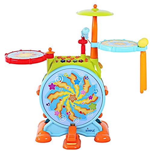 VIP 2-in-1 Electric Kids Drum Set Toy Package