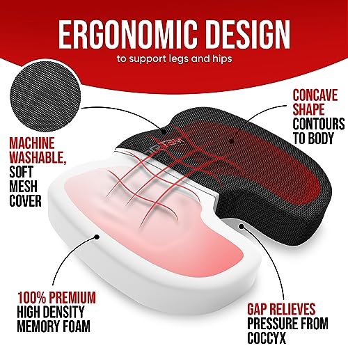 VIP Comfort Bundle: Chair Cushion, Lumbar Pillow, Car Seat Pillow