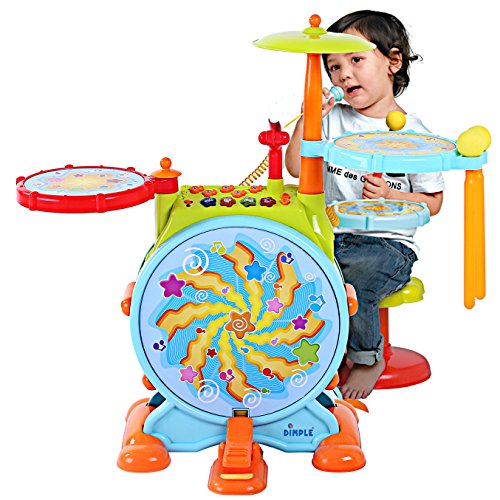 VIP 2-in-1 Electric Kids Drum Set Toy Package