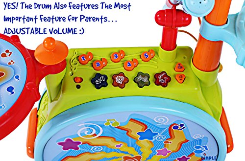VIP 2-in-1 Electric Kids Drum Set Toy Package