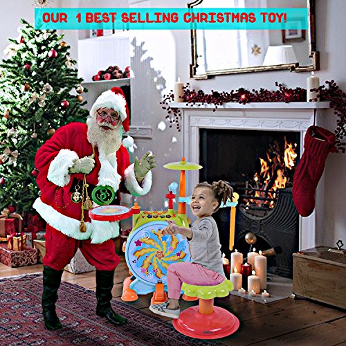 VIP 2-in-1 Electric Kids Drum Set Toy Package