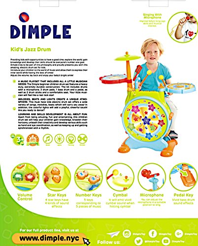 VIP 2-in-1 Electric Kids Drum Set Toy Package