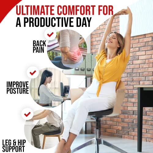 VIP Comfort Bundle: Chair Cushion, Lumbar Pillow, Car Seat Pillow