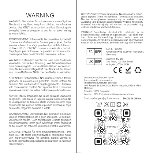 VIP Comfort Bundle: Chair Cushion, Lumbar Pillow, Car Seat Pillow