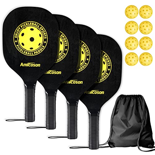 VIP Pickleball Set: 4 Paddles, Balls, Carry Bag
