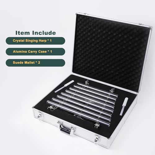 CVNC 8 Note Quartz Crystal Singing Harp Set