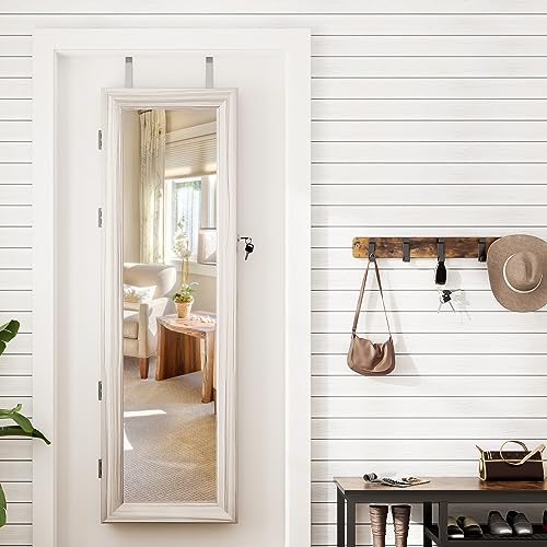 VIP Jewelry Armoire with Full-Length Mirror & LED