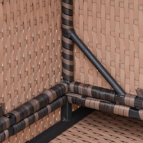 Outsunny 6-Piece VIP Patio Furniture Set, Rattan Wicker