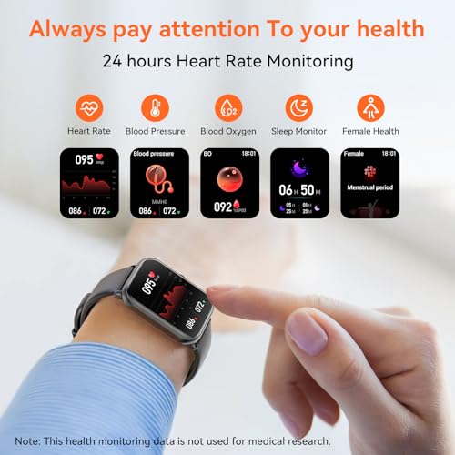 VIP Smart Watch: Call & Message Alerts, Health Monitoring