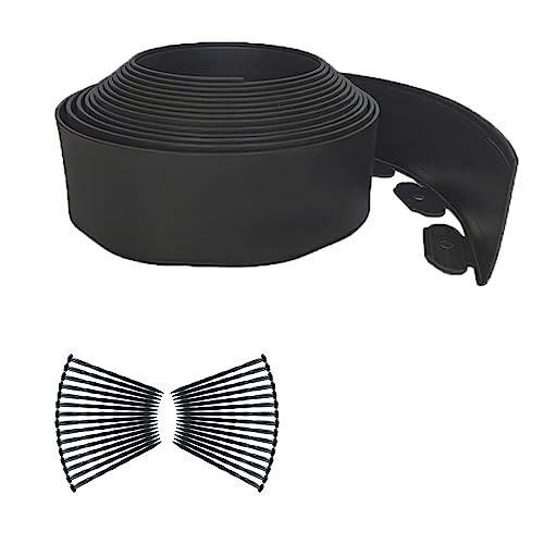 Lawn Edging Kit with 30 Spikes, Flexible Border