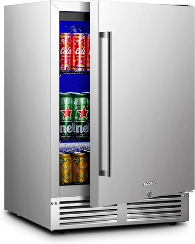 BODEGA 24" Outdoor Beverage Fridge - Stainless Steel