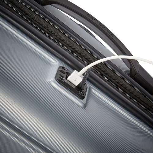Samsonite Omni 2 Spinner Carry-On in Arctic Silver