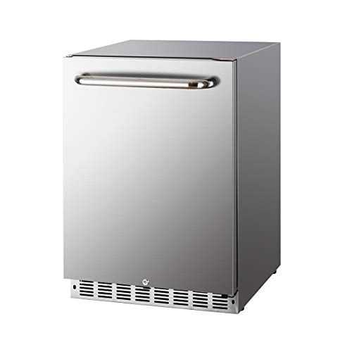 VIP Weatherproof Outdoor Stainless Steel 24" Fridge