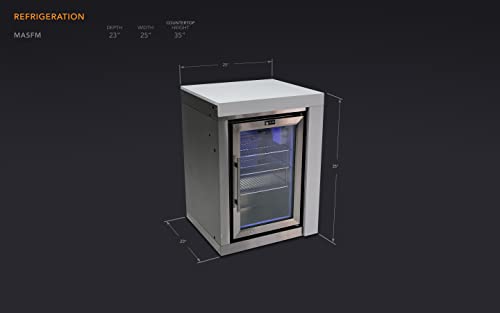 Mont Alpi Stainless Steel Outdoor Beverage Center Cabinet