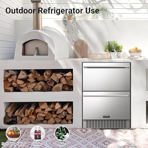 VIP 24-Inch Outdoor Beverage Fridge for Home & Business