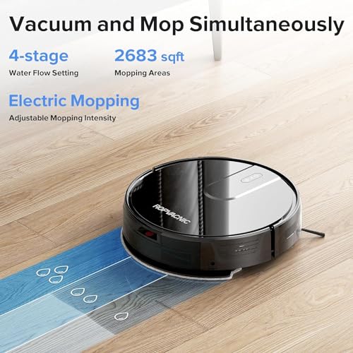 Self-Charging Robot Vacuum with Mop Combo, 4000Pa Suction