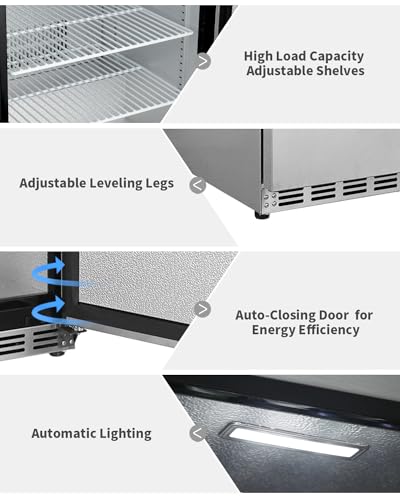 VIP Weatherproof Outdoor Stainless Steel 24" Fridge