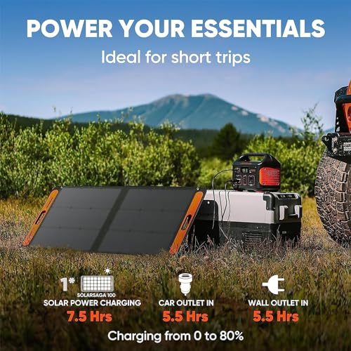 Jackery SolarSaga 100W Foldable Solar Charger for VIPs