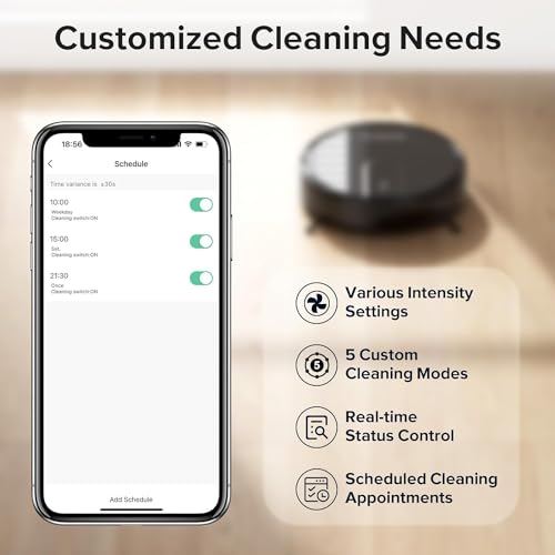 Self-Charging Robot Vacuum with Mop Combo, 4000Pa Suction