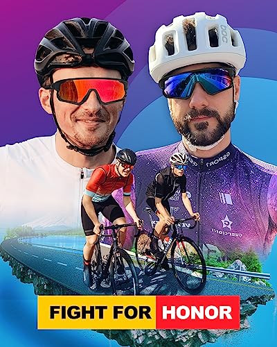 Perkanion Polarized Cycling Sports Sunglasses for Men UV Protection