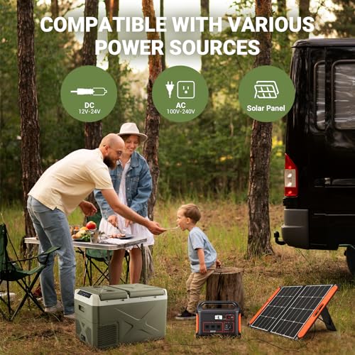Portable Dual Zone Car Refrigerator w/ Smartphone Control