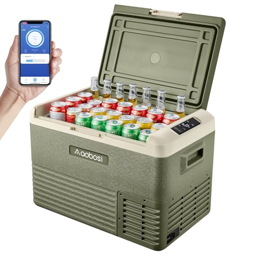 AAOBOSI 12V 32 Quart Car Refrigerator with WIFI
