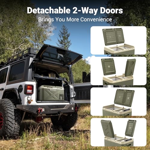 Portable Dual Zone Car Refrigerator w/ Smartphone Control