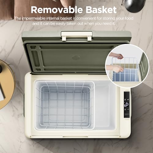 AAOBOSI 12V 32 Quart Car Refrigerator with WIFI