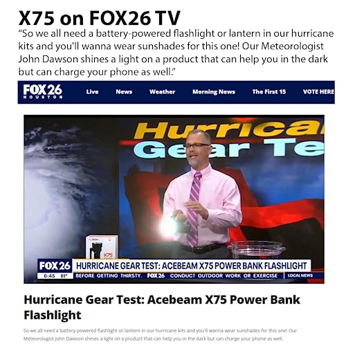 ACEBEAM X75 Super Bright 80,000 Lumens Flashlight VIP