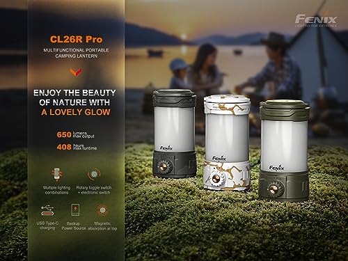 VIP Fenix CL26R Pro Lantern, Grey Camo, 650 lumens