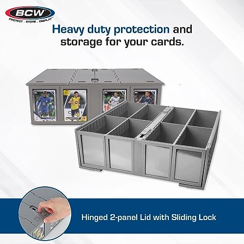 Single Gray BCW Collectible Card Bin for 3200 Cards